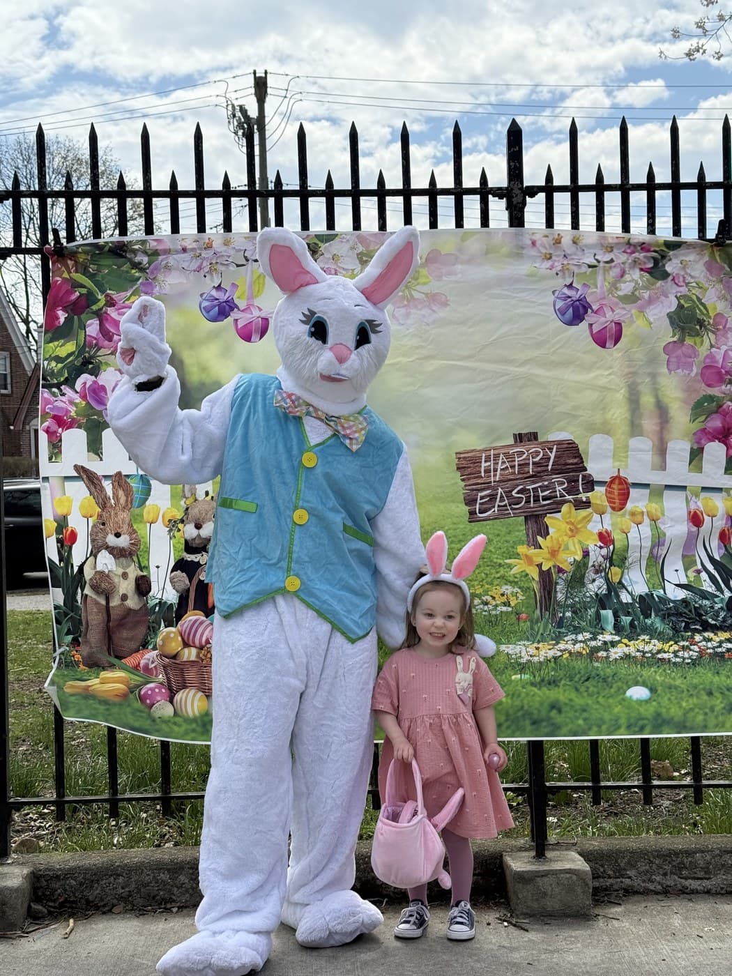Rising Scholars toddlers during an Easter celebration