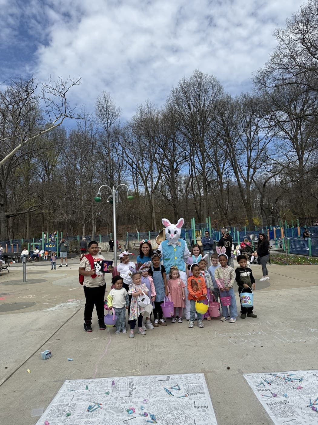 Rising Scholars children enjoying Easter festivities together