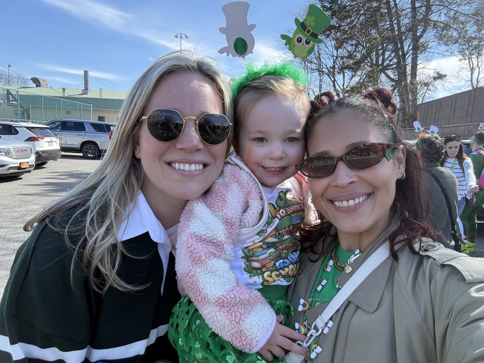 Families celebrating St. Patrick’s Day with Rising Scholars